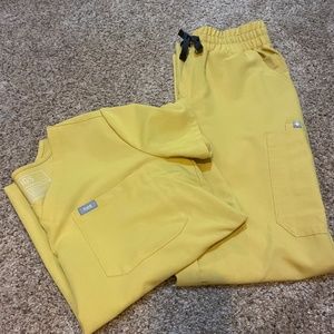 XsTFigs high waist limited edition yellow fig set